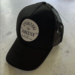 Spiritual Gangster Black Mesh Trucker Hat